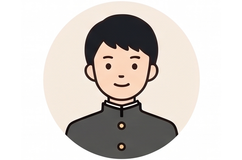 背景あり　中高生男の子1